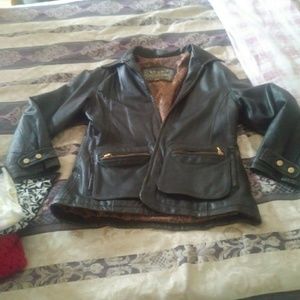 Women's vintage leather jacket